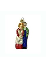 OLD WORLD CHRISTMAS FARM COUPLE