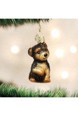 OLD WORLD CHRISTMAS 12348   YORKIE PUPPY