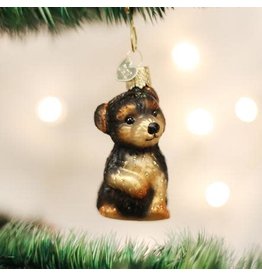 OLD WORLD CHRISTMAS 12348   YORKIE PUPPY