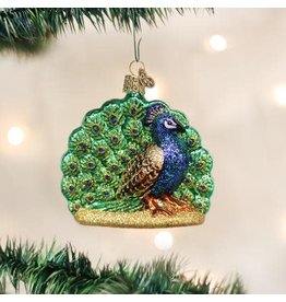 OLD WORLD CHRISTMAS 16074   PROUD PEACOCK