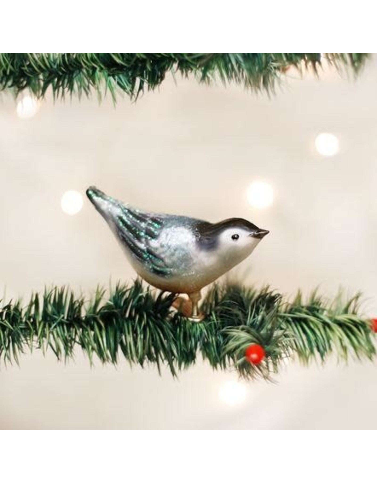 OLD WORLD CHRISTMAS 18083   NUTHATCH