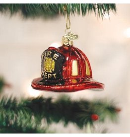 OLD WORLD CHRISTMAS 32225   FIREMAN'S HELMET