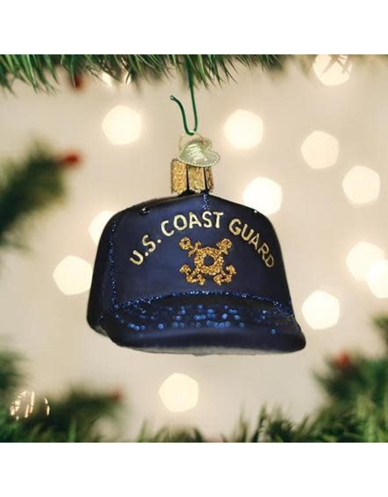 OLD WORLD CHRISTMAS 32400   COAST GUARD CAP