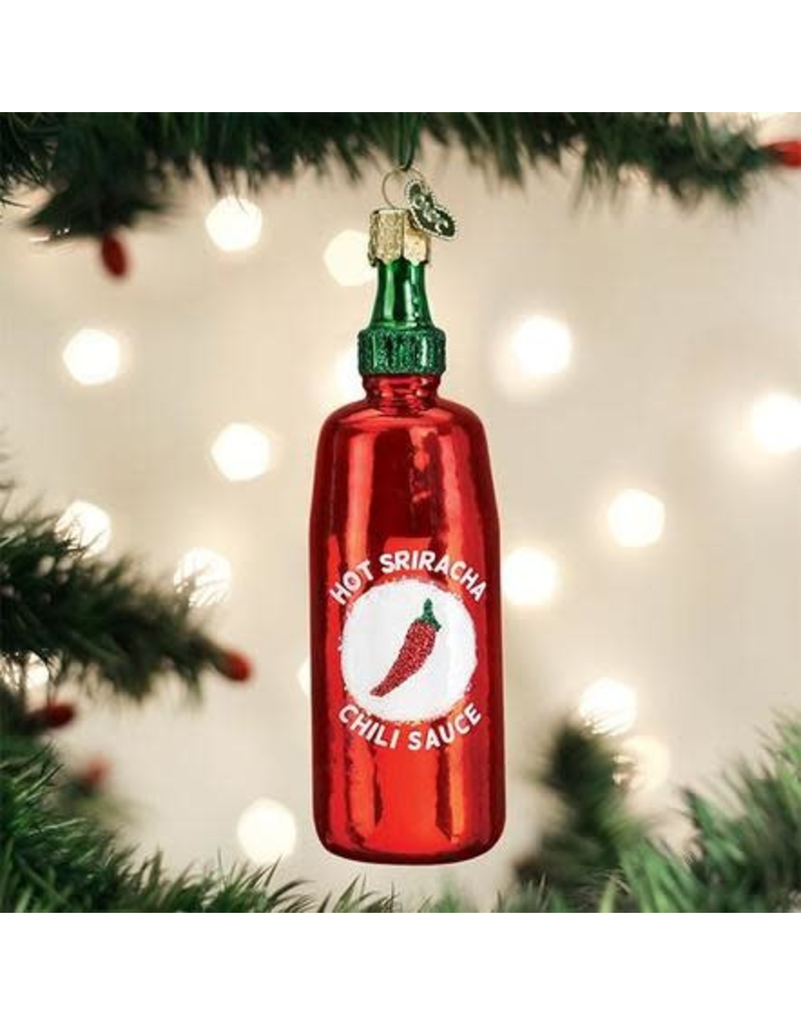 OLD WORLD CHRISTMAS 32428   SRIRACHA SAUCE