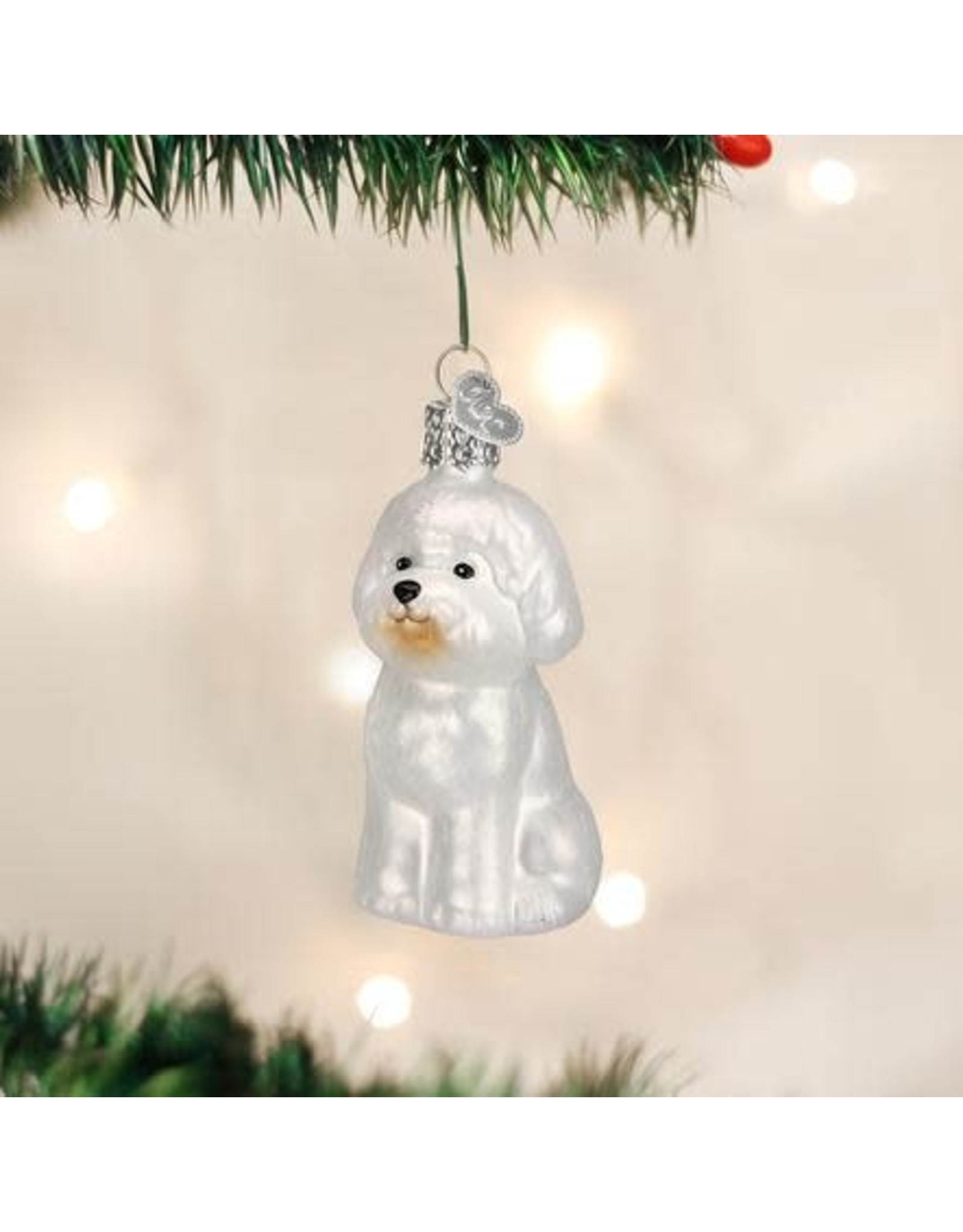 OLD WORLD CHRISTMAS 12298   BICHON FRISE