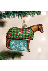 OLD WORLD CHRISTMAS SNOWFLAKE HORSE