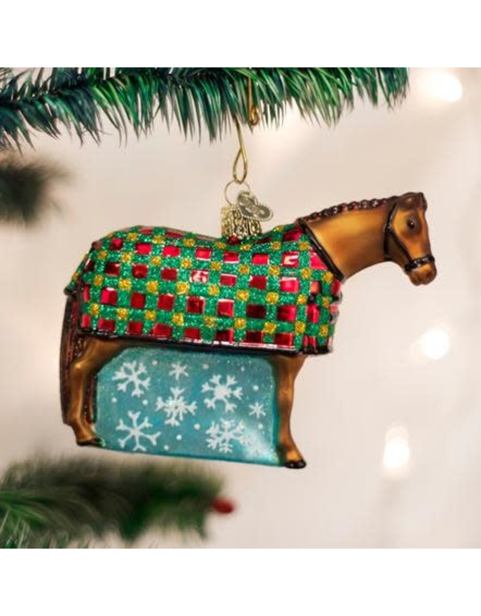 OLD WORLD CHRISTMAS SNOWFLAKE HORSE