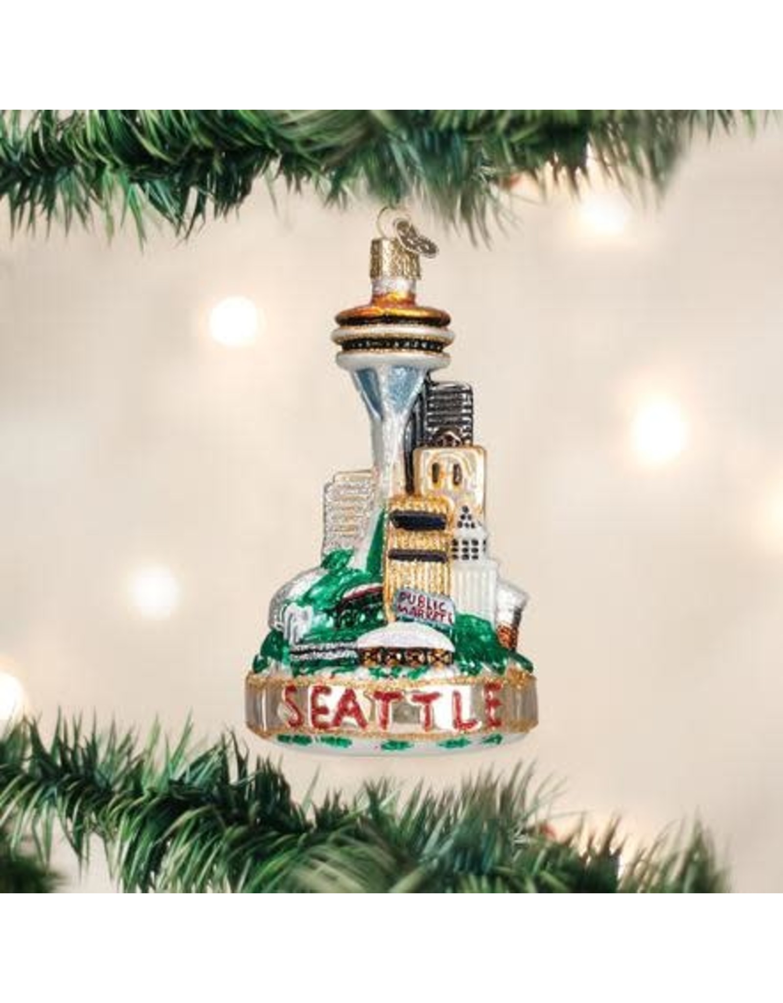 OLD WORLD CHRISTMAS SEATTLE SKYLINE