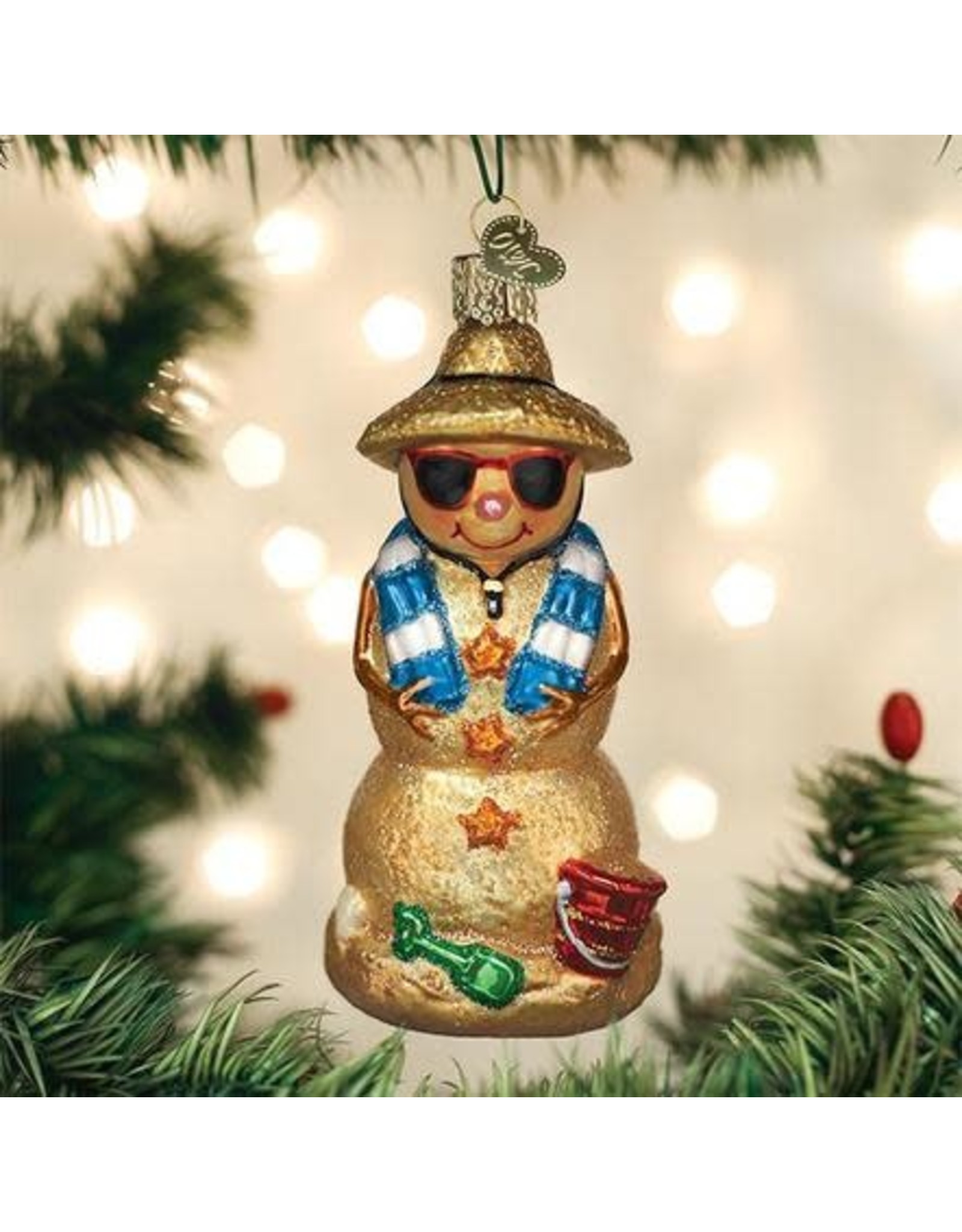 OLD WORLD CHRISTMAS 24188   SAND SNOWMAN