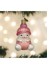 OLD WORLD CHRISTMAS SNOW BABY GIRL