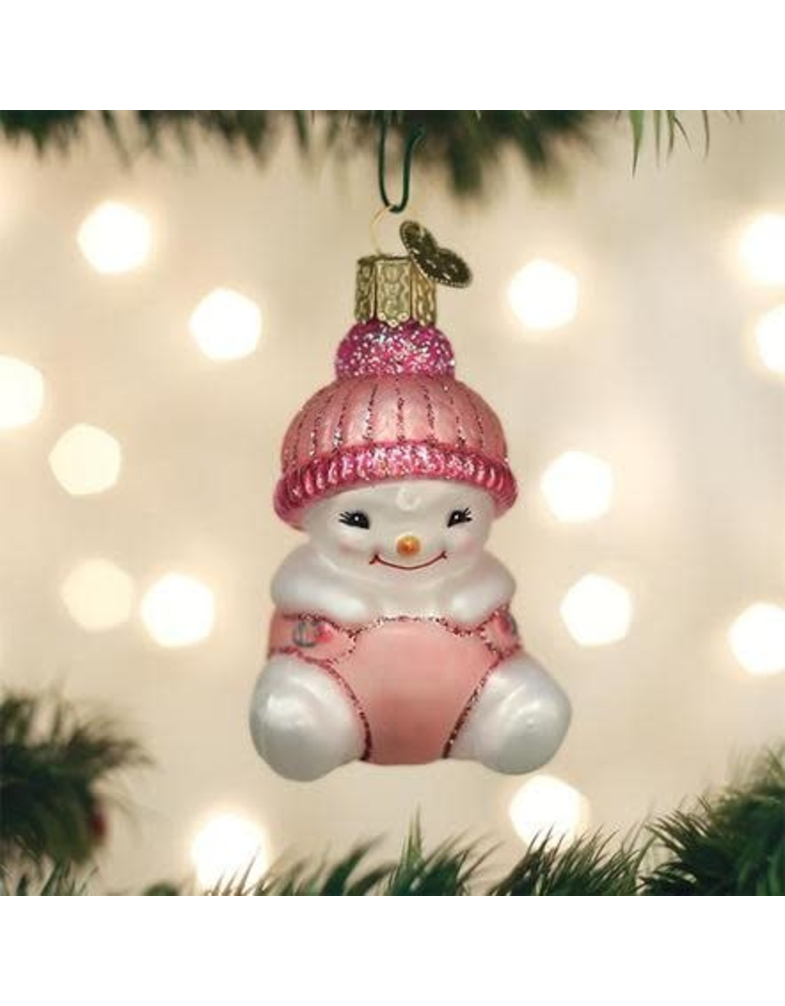 OLD WORLD CHRISTMAS SNOW BABY GIRL