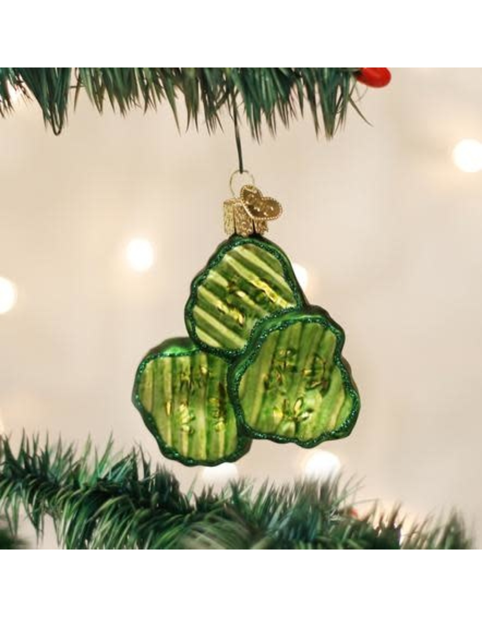OLD WORLD CHRISTMAS 28105   PICKLE CHIPS