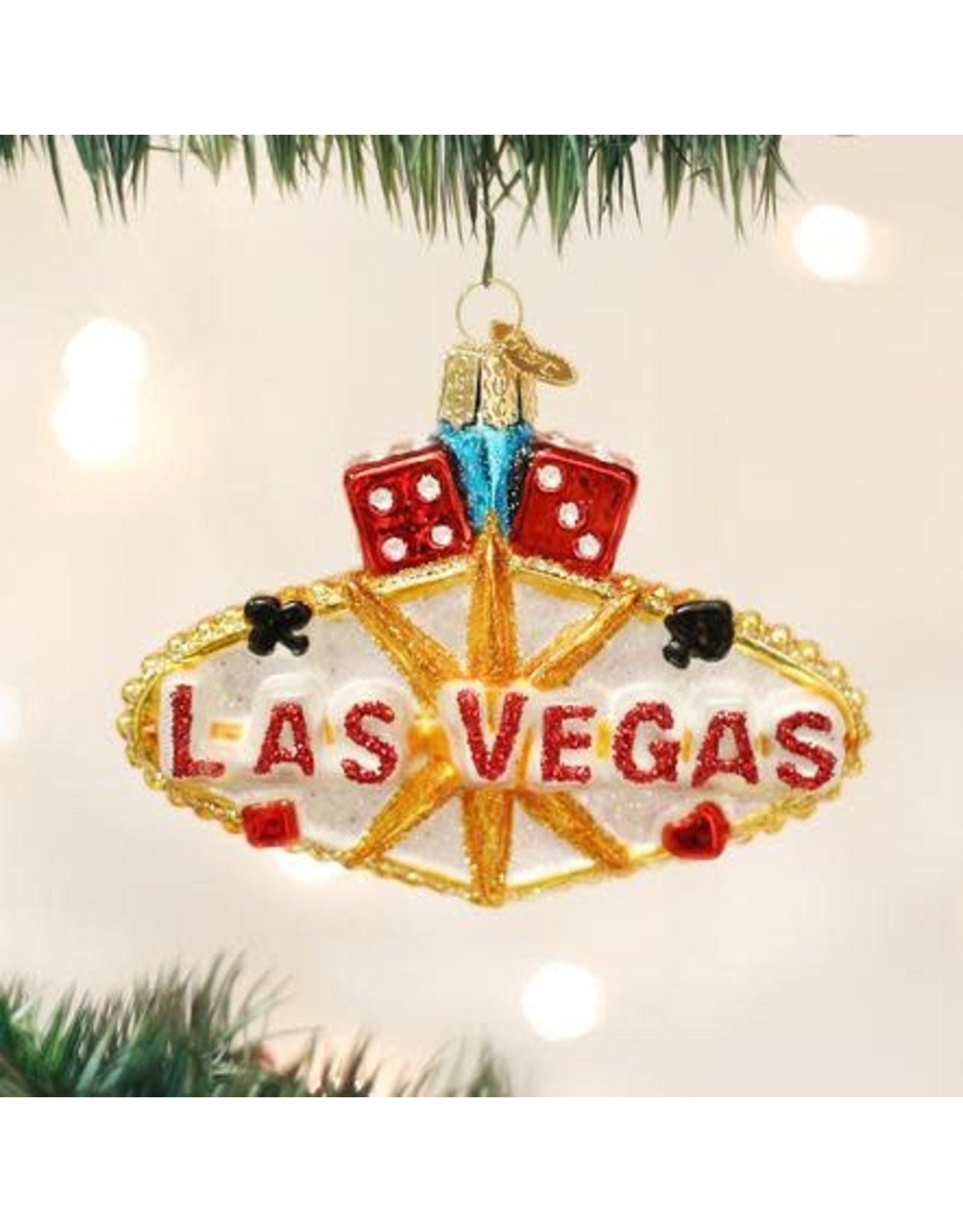 OLD WORLD CHRISTMAS 36149   LAS VEGAS SIGN