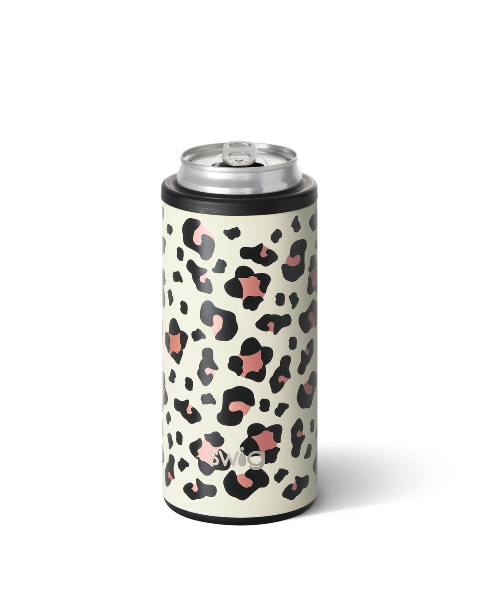SWIG LIFE S102-ISC-LP   LUXY LEOPARD SKINNY CAN COOLER