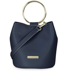 KATIE LOXTON SUKI BUCKET BAG NAVY