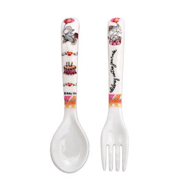 BABY CIE FORK/SPOON SET CELEBRATE YOUR DAY