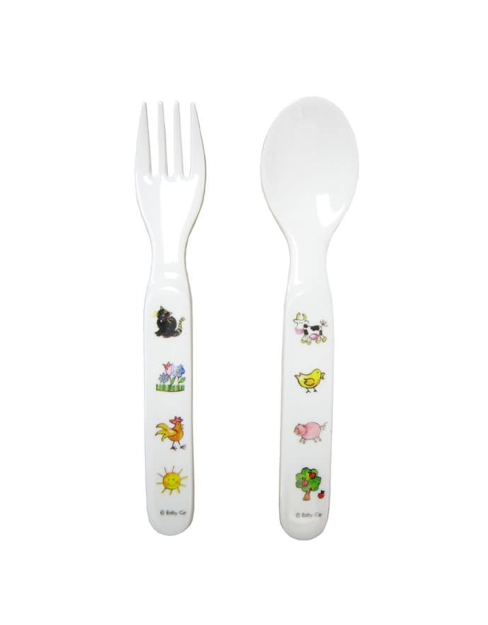 BABY CIE FARM ANIMALS FORK AND SPOON SET