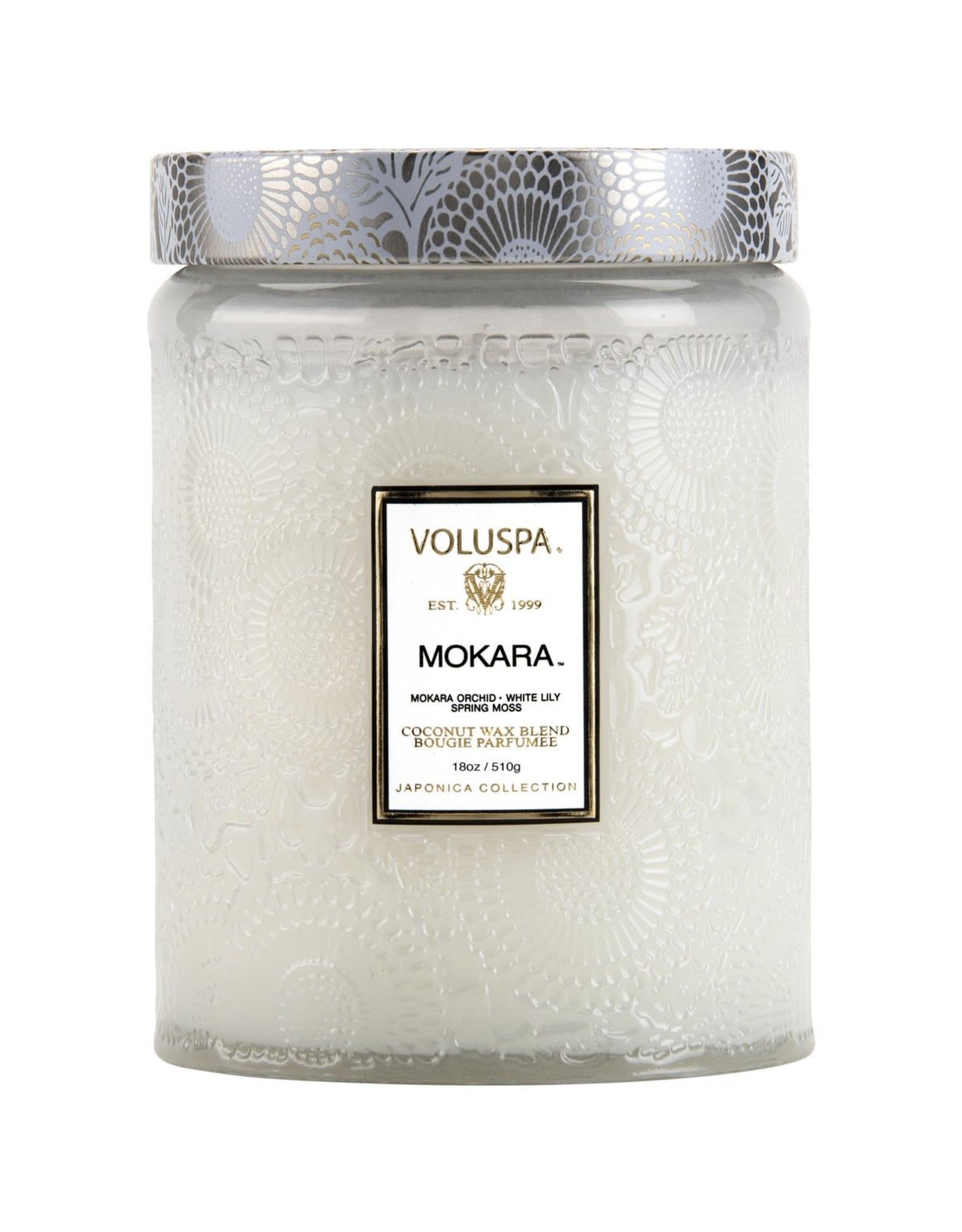 VOLUSPA MOKARA LARGE GLASS JAR CANDLE