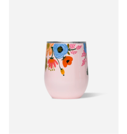 CORKCICLE RP2312GBL   Rifle Paper Stemless - 12oz Gloss Blush - Lively Floral