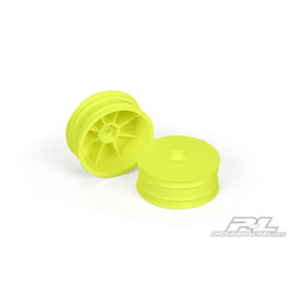 Pro-Line Velocity 2.2" Hex Front Yellow Wheels (2) for RB7, B6 and B6D