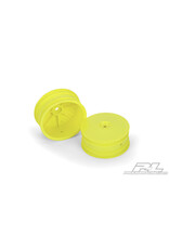 Pro-Line Velocity 2.2" 4WD Hex Front Yellow Wheels