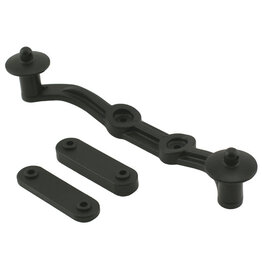 RPM Adjustable Body Mount Set Slash 4x4, Black