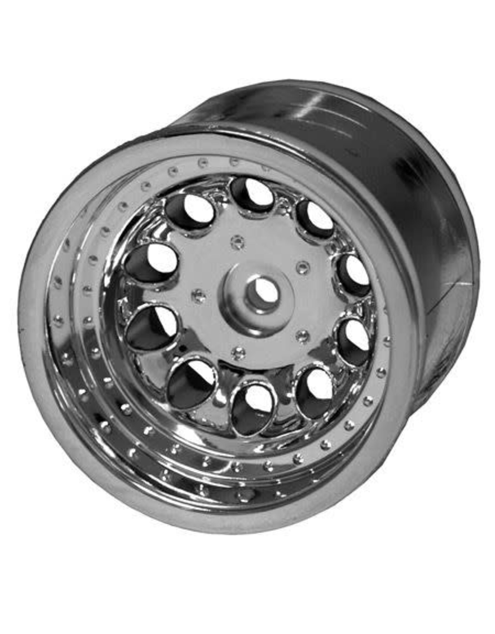 RPM Revolver Rear Wheels Traxxas RT, ST 2wd, Chrome
