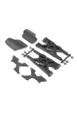 Team Losi Racing Rear Arms, Inserts, Guards (2): 8X