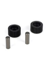 Team Losi Racing Idler Gear & Shaft (2): 22