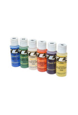 Team Losi Racing Sil shock oil 6 pack, 20-45WT, 195-610CST, 2OZ