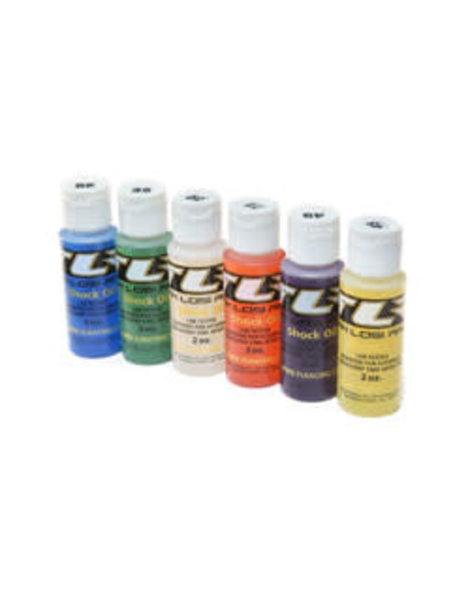 Team Losi Racing Sil shock oil 6 pack, 20-45WT, 195-610CST, 2OZ