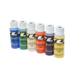 Team Losi Racing Silicone Shock Oil 6pk 20/25/30/35/40/45 (2oz ea)