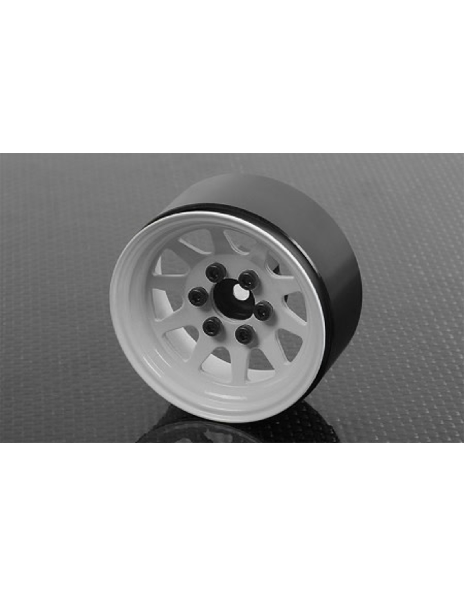 RC4WD OEM Stamped Steel 1.9'' Single Beadlock Wheel (1) (White)