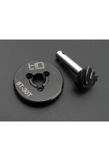 Hot Racing HD Steel Bevel Gear Set- 30t/8t 0.9 Mod 3.75 Ratio