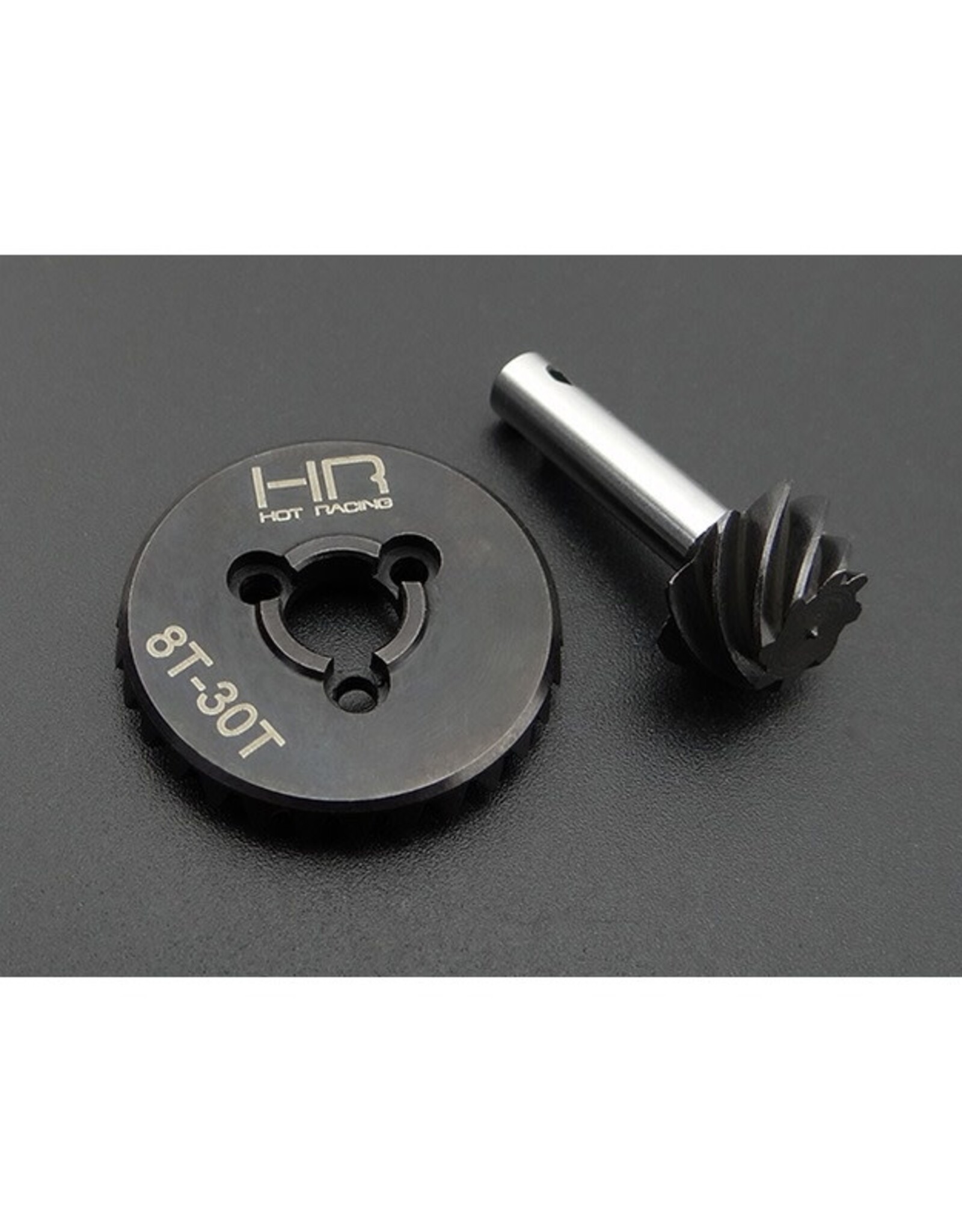 Hot Racing HD Steel Bevel Gear Set- 30t/8t 0.9 Mod 3.75 Ratio