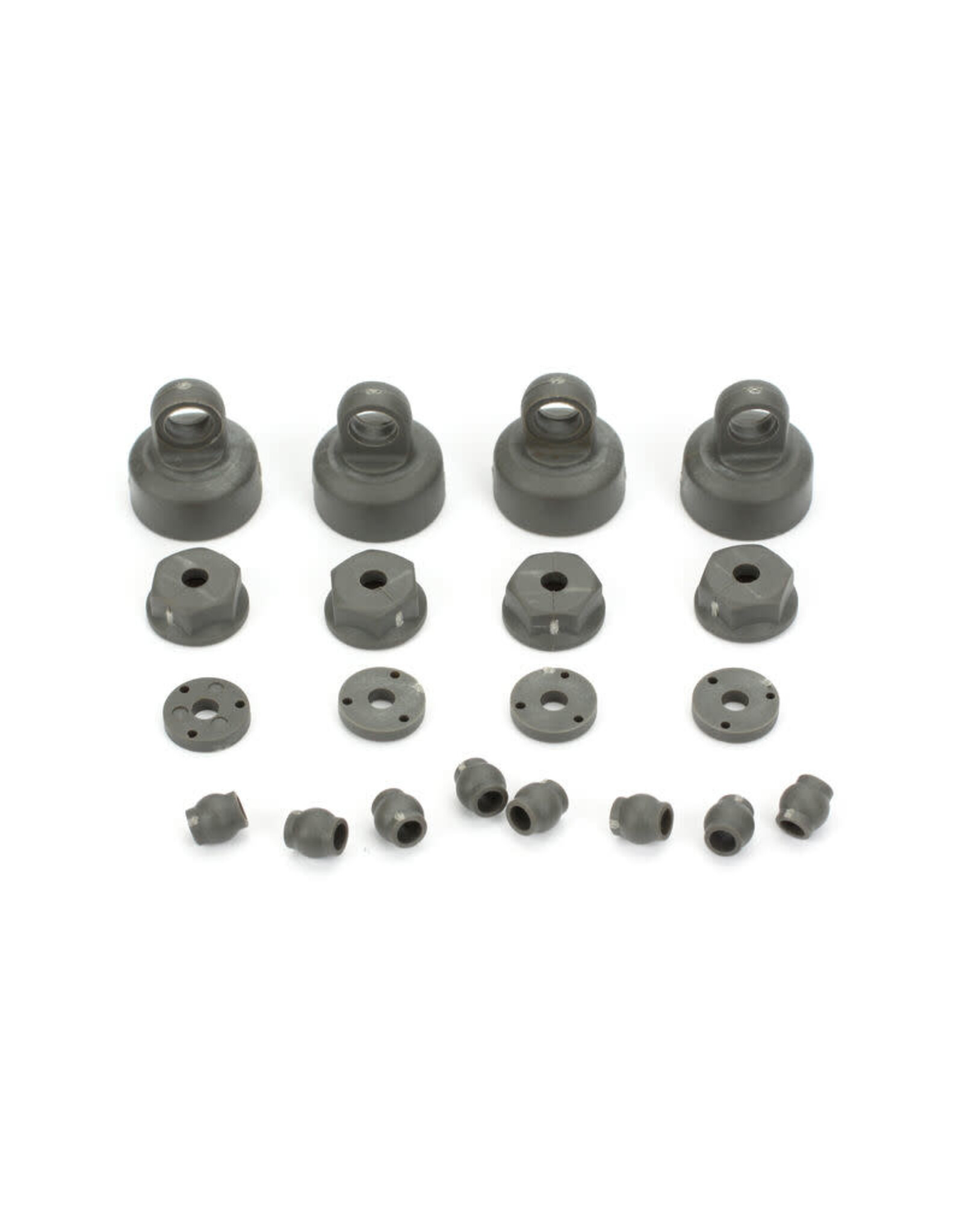 ECX Shock Cap, Piston, Pivot Ball Set: 1:10 2wd All