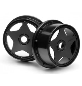 HPI Racing Super Star Wheel, Black, 120X60mm, (2pcs), Baja 5B