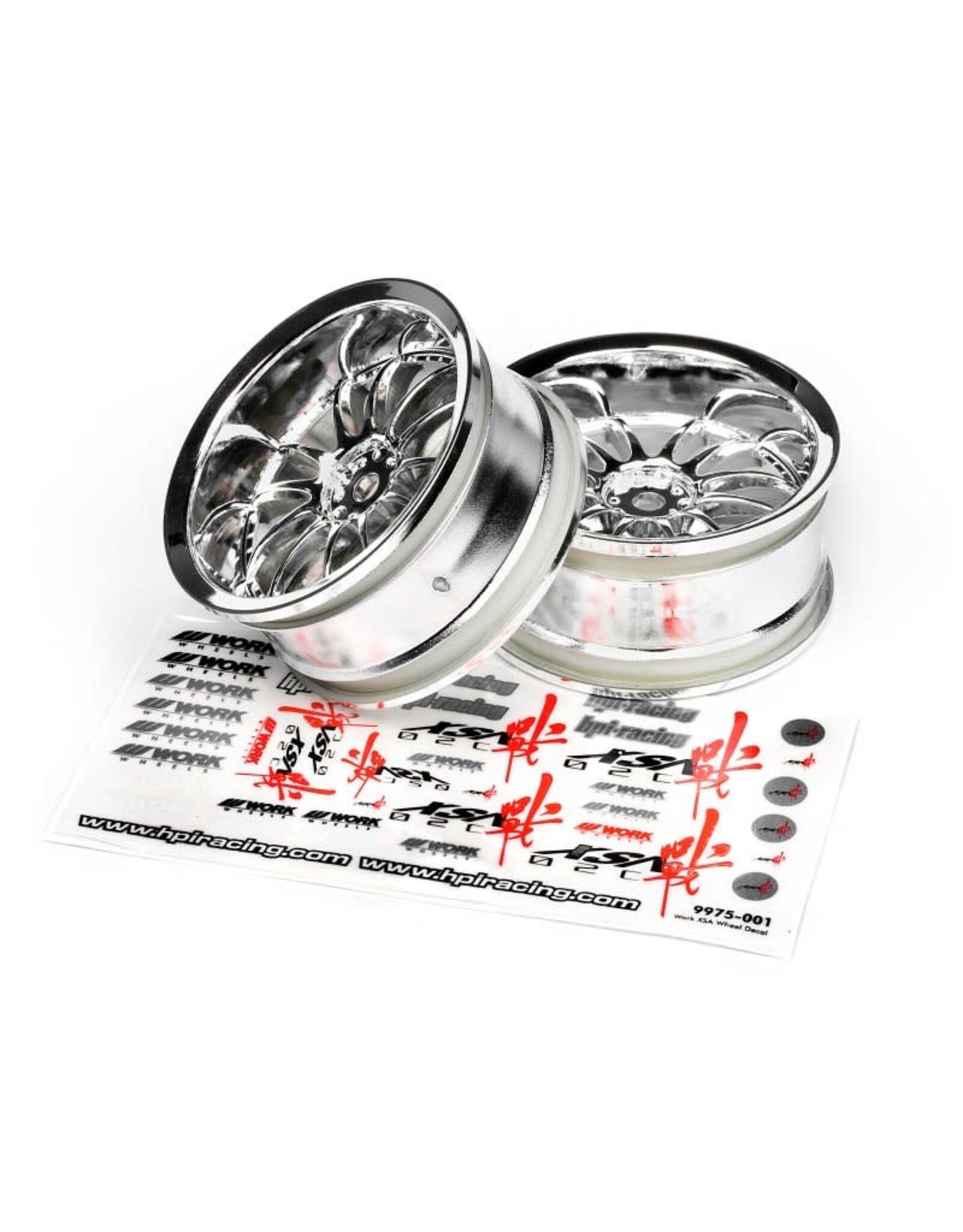 HPI Racing Work XSA 02C Wheel, 26mm-6mm OffSet, Chrome