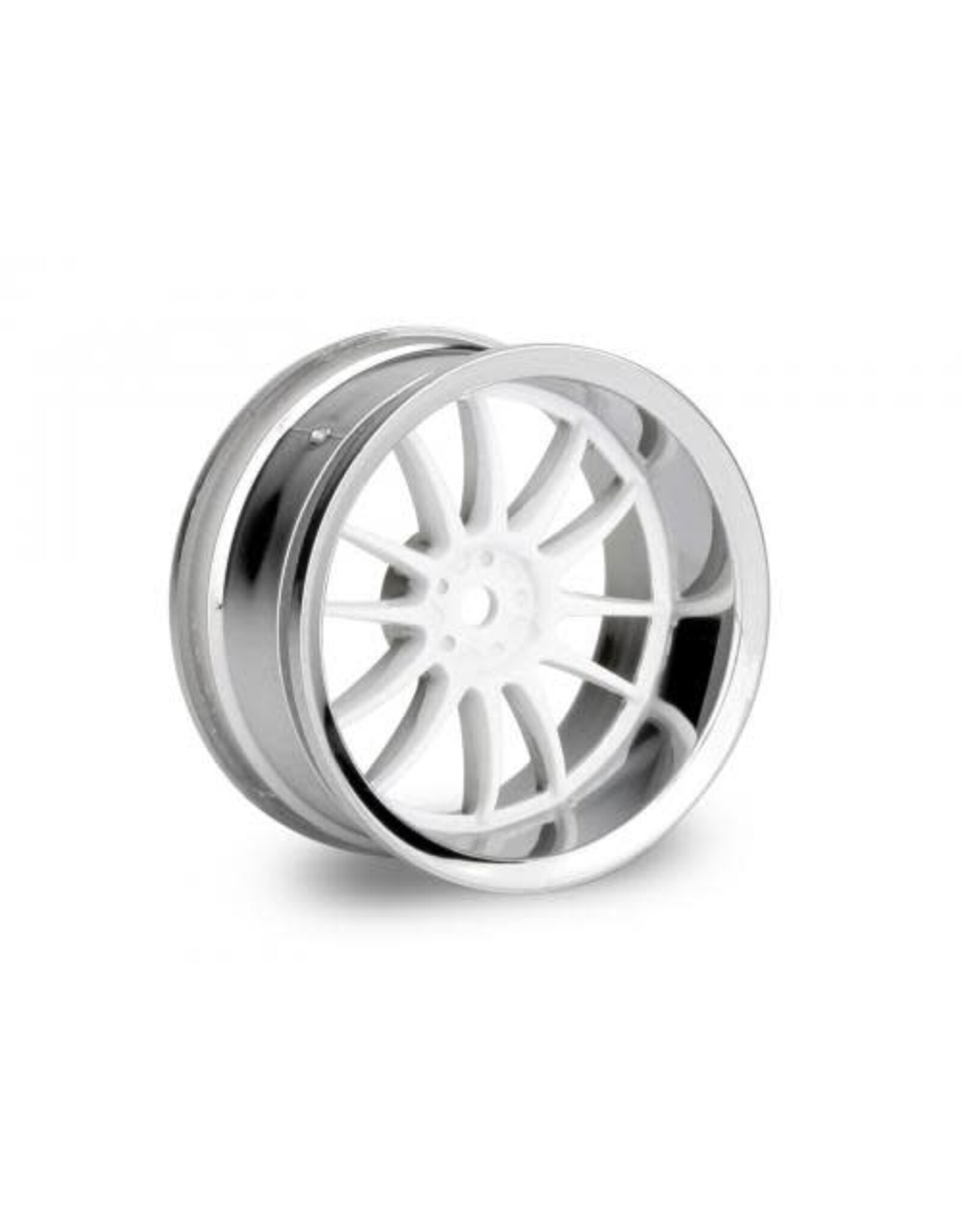 HPI Racing Work XSA 02C Wheel, 26mm-6mm Offset, Chrome/White