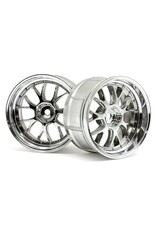 HPI Racing LP32 LM-R Wheel, 6mm OffSet, Chrome, (2pcs)