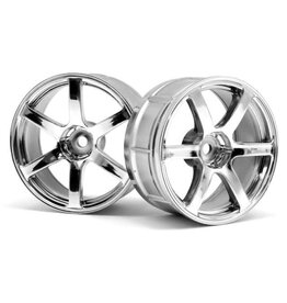 HPI Racing LP29 Wheel, Yokohama AVS Model T6, Chrome, (2pcs)