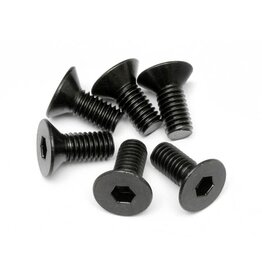 HPI Racing Flat Head Screw, M6X14mm, Hex Socket, (6pcs)