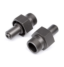 HPI Racing 24mm Front Hex Hub, Gunmetal, Baja 5B (2pcs)