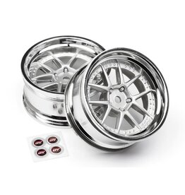 HPI Racing Dy-Champion Wheel, 26mm, Chrome and Silver, 6mm Offset (2pcs)