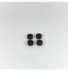1RC Racing Wheel Covers, Black, 3D Printed, 1/18 EDM (4)