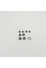 1RC Racing Bearing Set, 1/18 Mid, Spr, EDM (8)