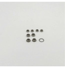 1RC Racing Bearing Set, 1/18 Mid, Spr, EDM (8)