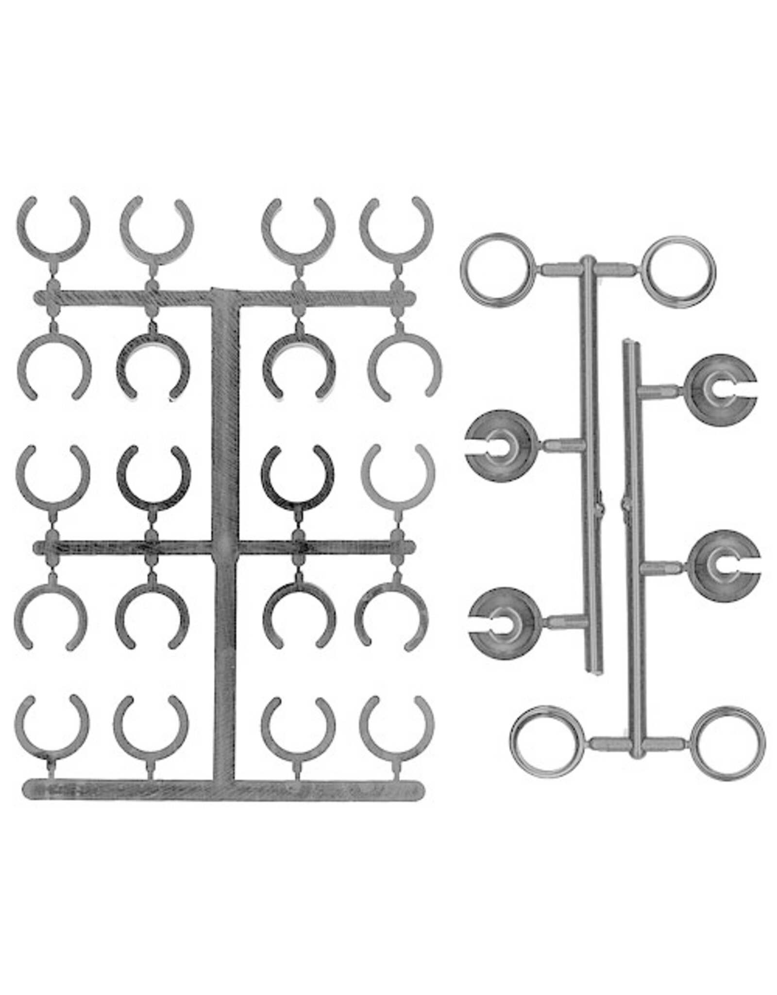 Team Associated Shock Preload Clips & Cups