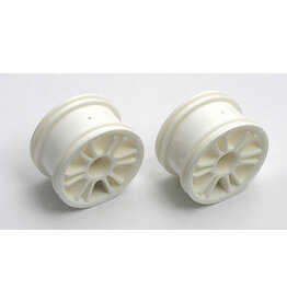 Team Associated Front Spoked Wheels White 18B