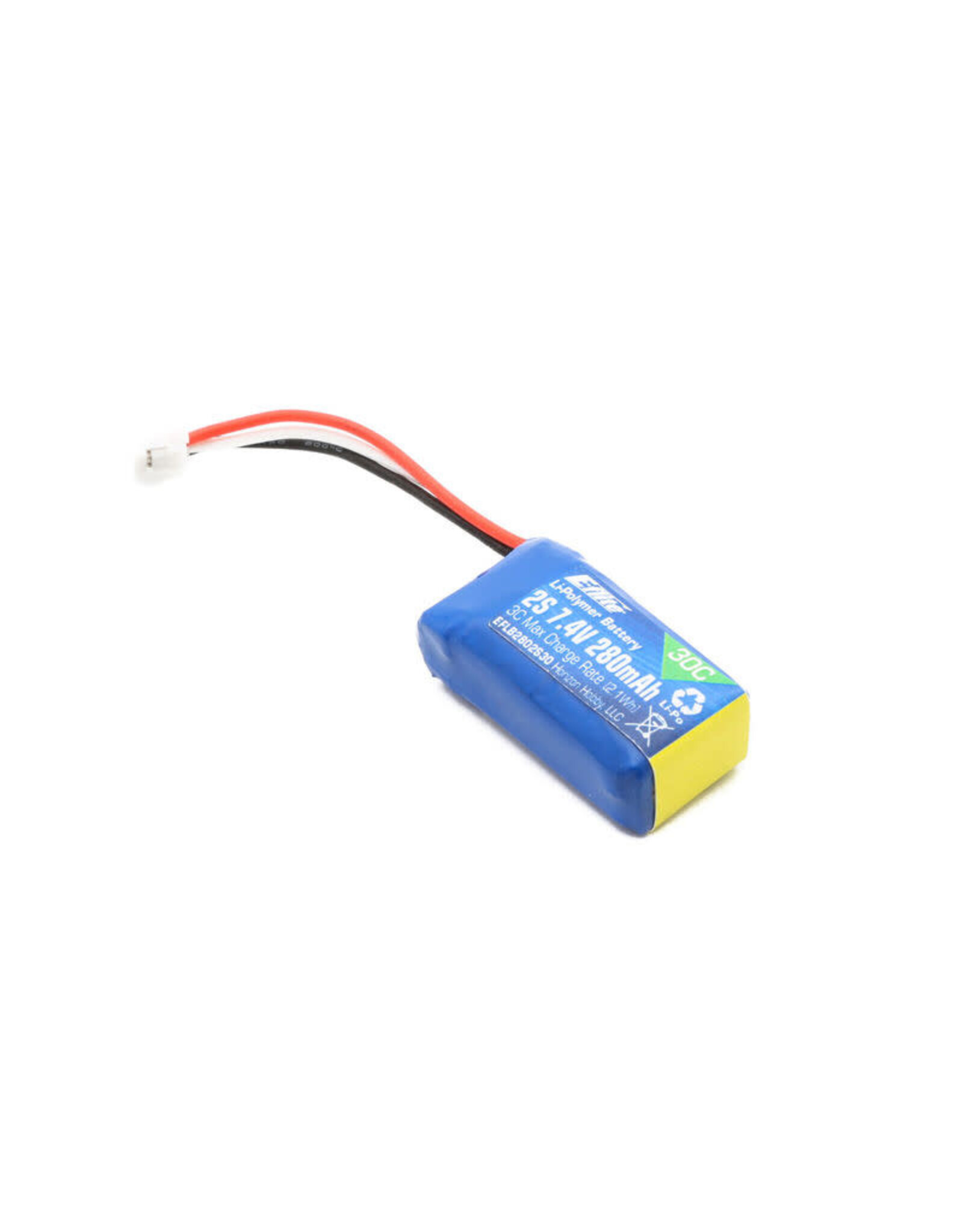 E-flite 7.4V 280mAh 2S 30C LiPo Battery
